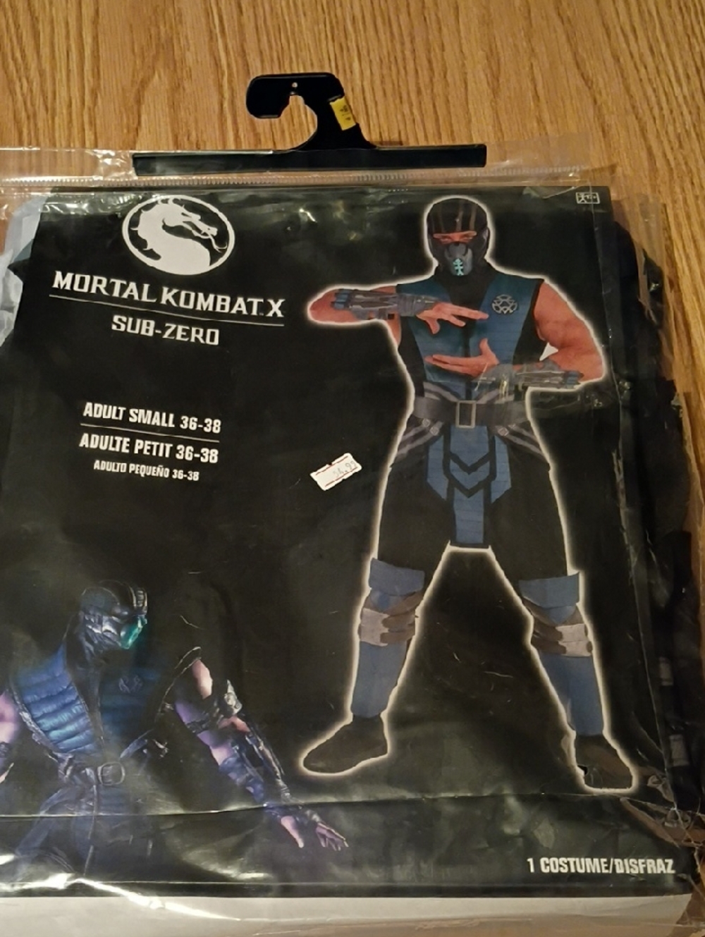 Sub-Zero Adult Small Costume - Black & Blue